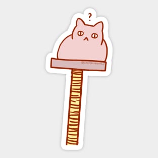 Cat Tower by Sunnie Meowtlu Sticker